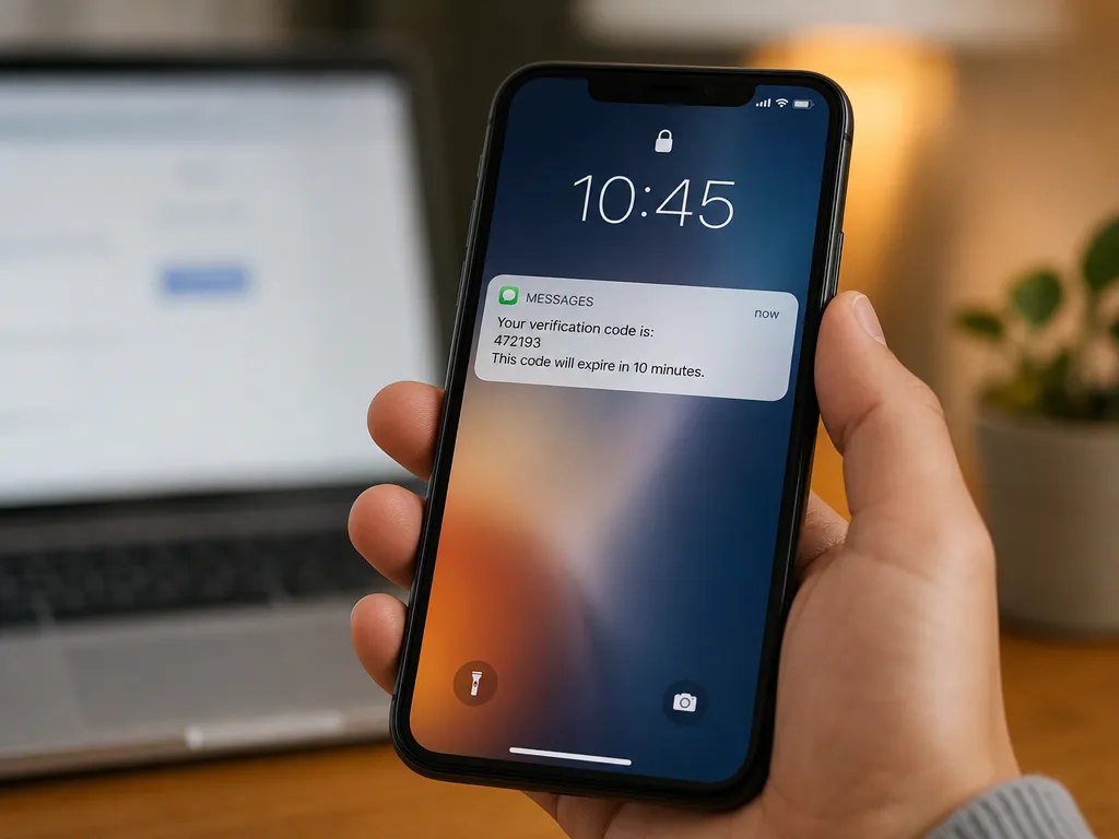 Ekranında telefon doğrulama hatası olan, dizüstü bilgisayar başında sinirli bir kişi